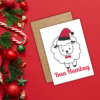 Baa Humbug Christmas Card