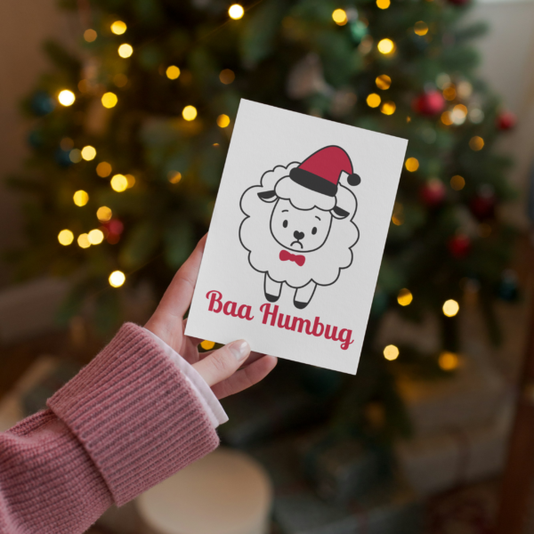Baa Humbug Christmas Card