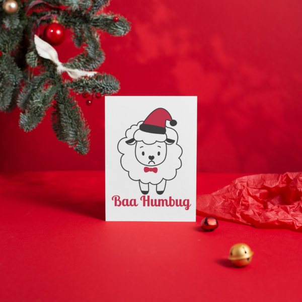Baa Humbug Christmas Card