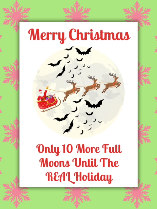 Christmas Moon Card 1 10 Moons 'Til Halloween Christmas Ca