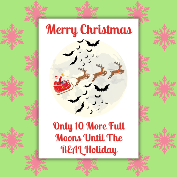 10 Moons 'Til Halloween Christmas Ca
