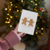 Ginger bread people card 4 Happy Holidays Gingerbread People Card