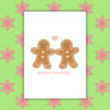 Gingerbread people card 1 Happy Holidays Gingerbread People Card
