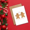Gingerbread people card 2 Happy Holidays Gingerbread People Card