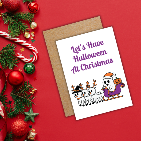 Halloween At Christmas Card 12 Halloween Christmas Card Multipack - Set Of 6 Cards