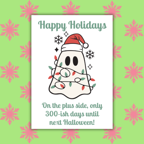 Halloween Holidays Card 1 Halloween Christmas Card Multipack - Set Of 6 Cards