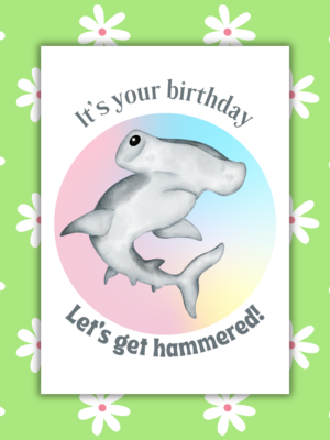 Hammered Card 1 Let's Get Hammered Birthday Card