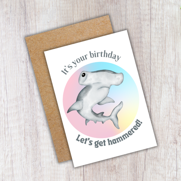 Let's Get Hammered Birthday Card