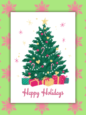 Happy Holidays Christmas Card
