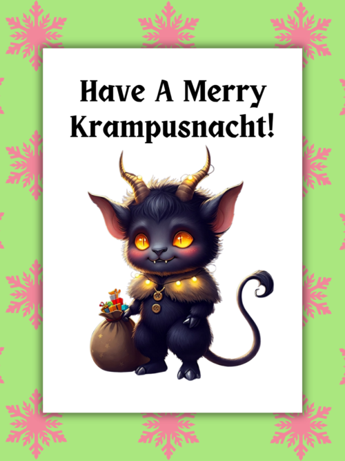 Merry Krampusnacht Christmas Card