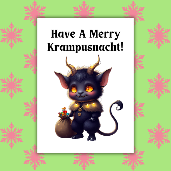 Merry Krampusnacht Christmas Card