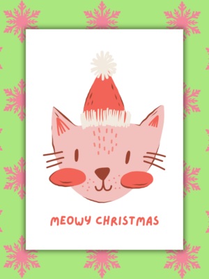 Meowy Card 1 Meowy Christmas Card