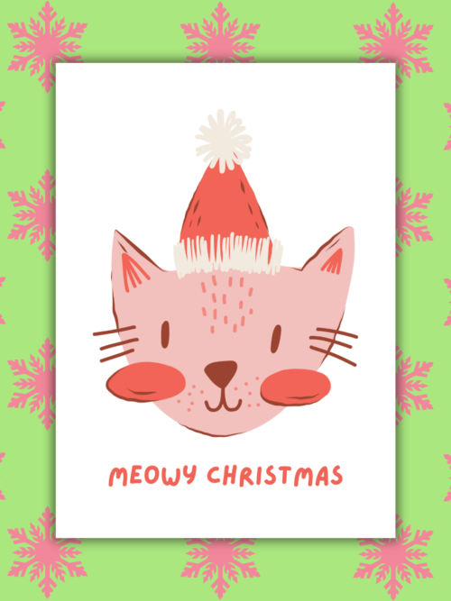 Meowy Christmas Card