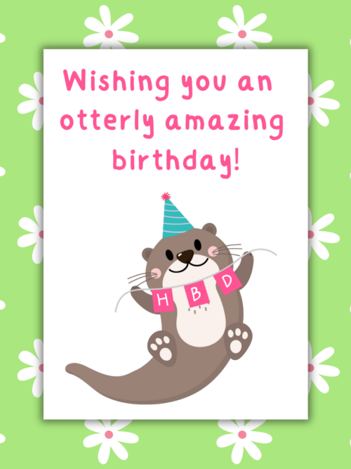 Otterly Amazing Birthday Card