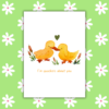 I'm Quakers About You Duck Romantic Card