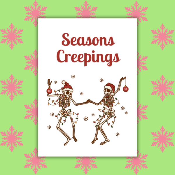 Seasons Creepings Card 1 Halloween Christmas Card Multipack - Set Of 6 Cards