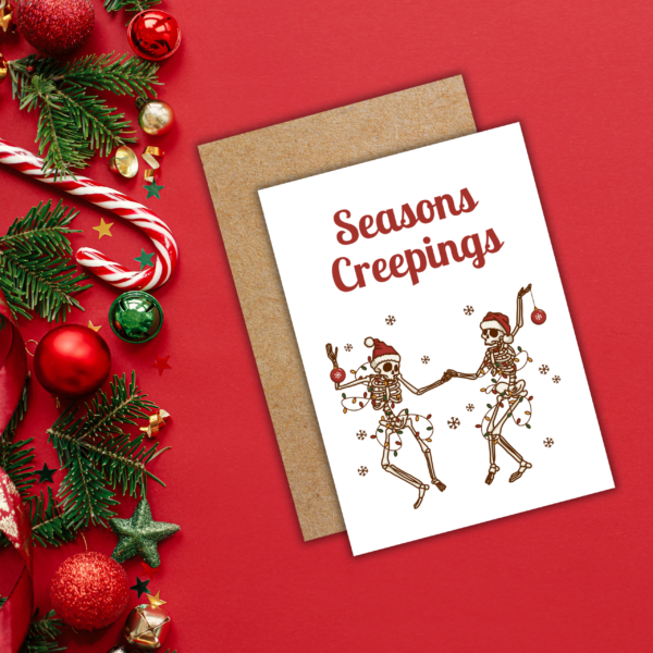 Seasons creepings 2 Halloween Christmas Card Multipack - Set Of 6 Cards
