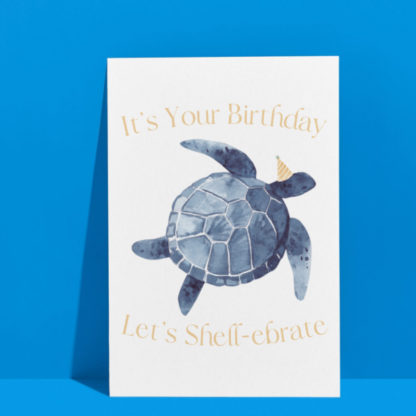 Let's Shell-ebrate Turtle Birthday Card