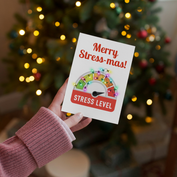 Merry Stress-mas Christmas Card