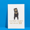 Sun-bear-lievable Birthday Age Card