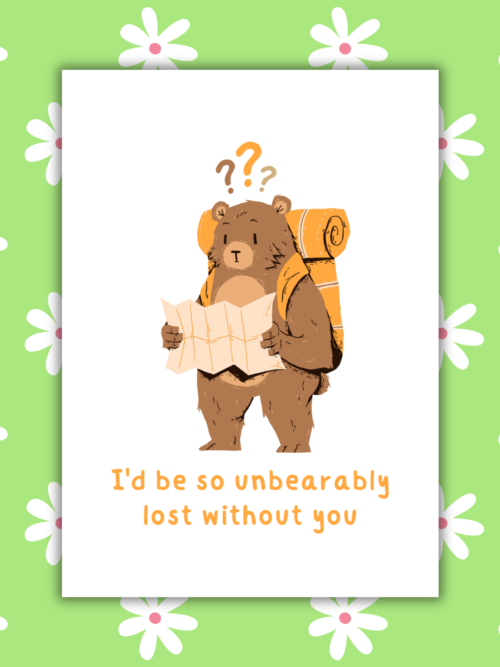 Unbearably Lost Card 1 Unbearably Lost Without You Romantic Card
