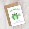 Unfrogettable Birthday Card 4 Hoppy Birthday Frog Card