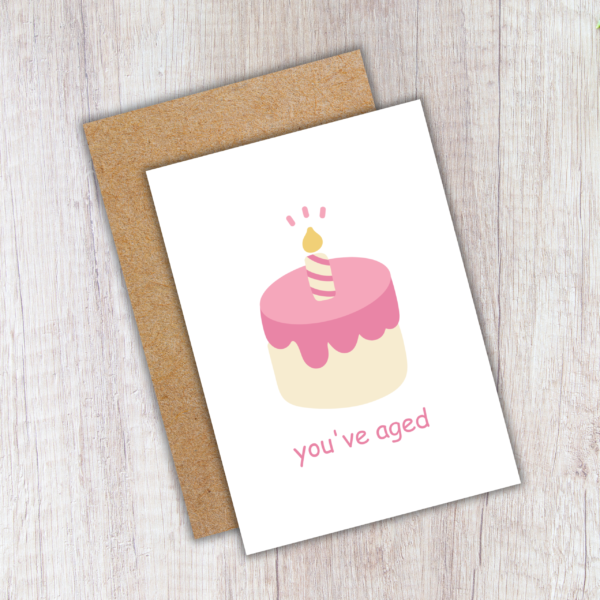 You've Aged Birthday Card