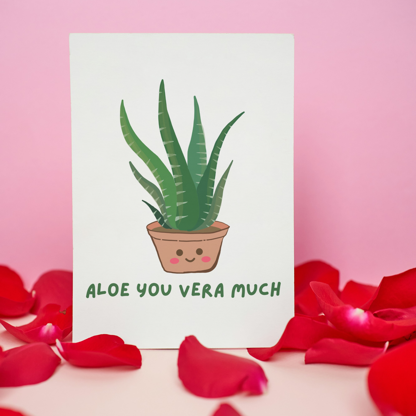 Aloe You Vera Much Romantic Card - Image 4