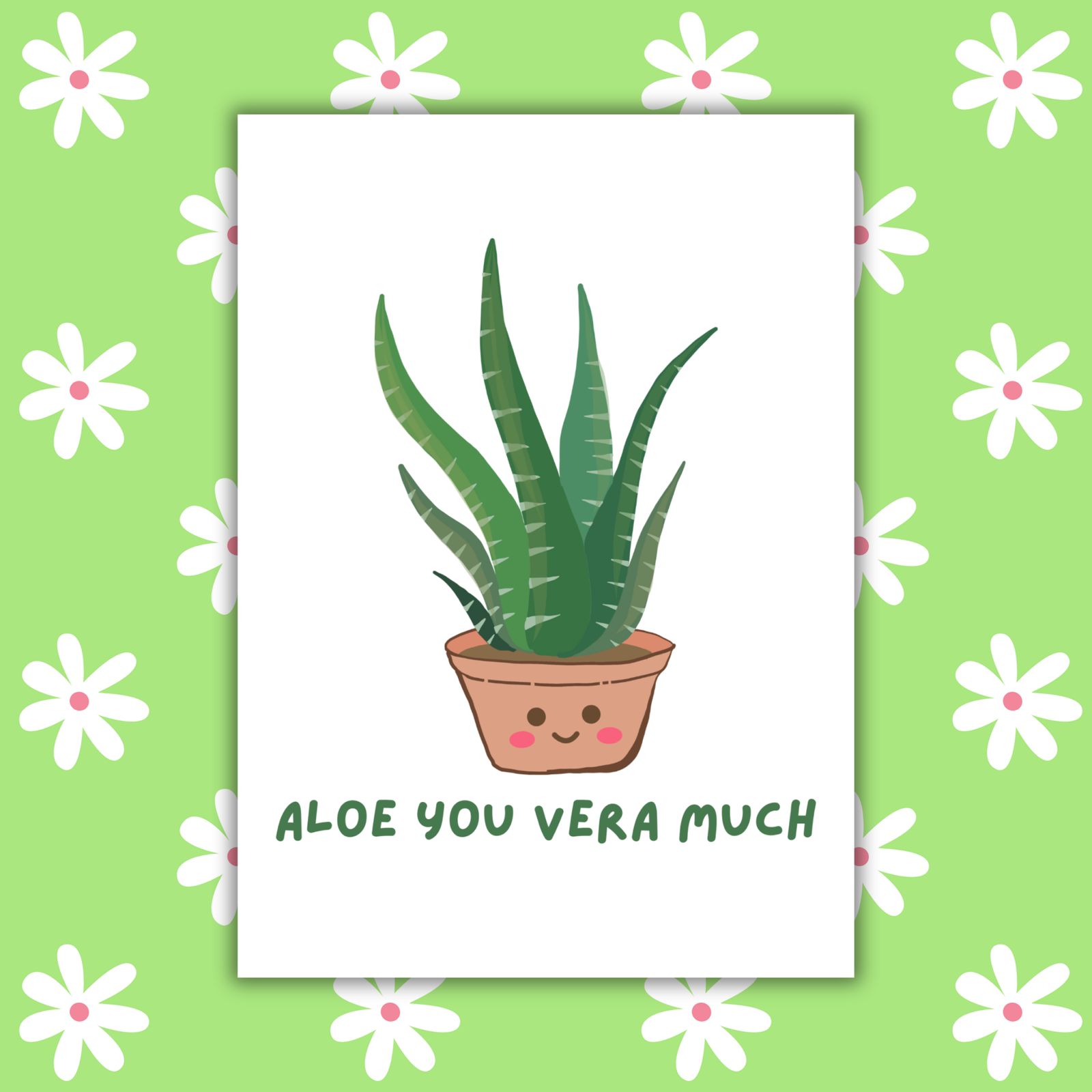 Aloe You Vera Much Romantic Card