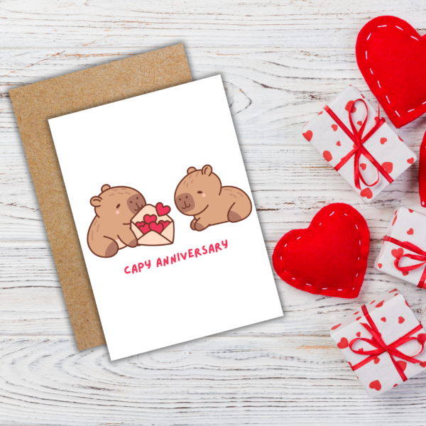 Capy Anniversary Capybara Card