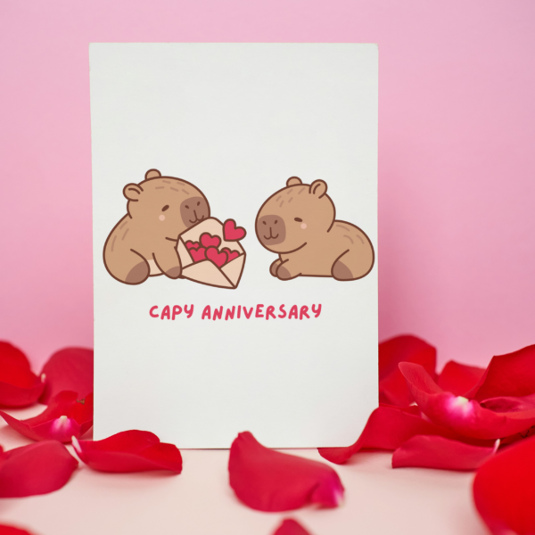 Capy Anniversary Capybara Card