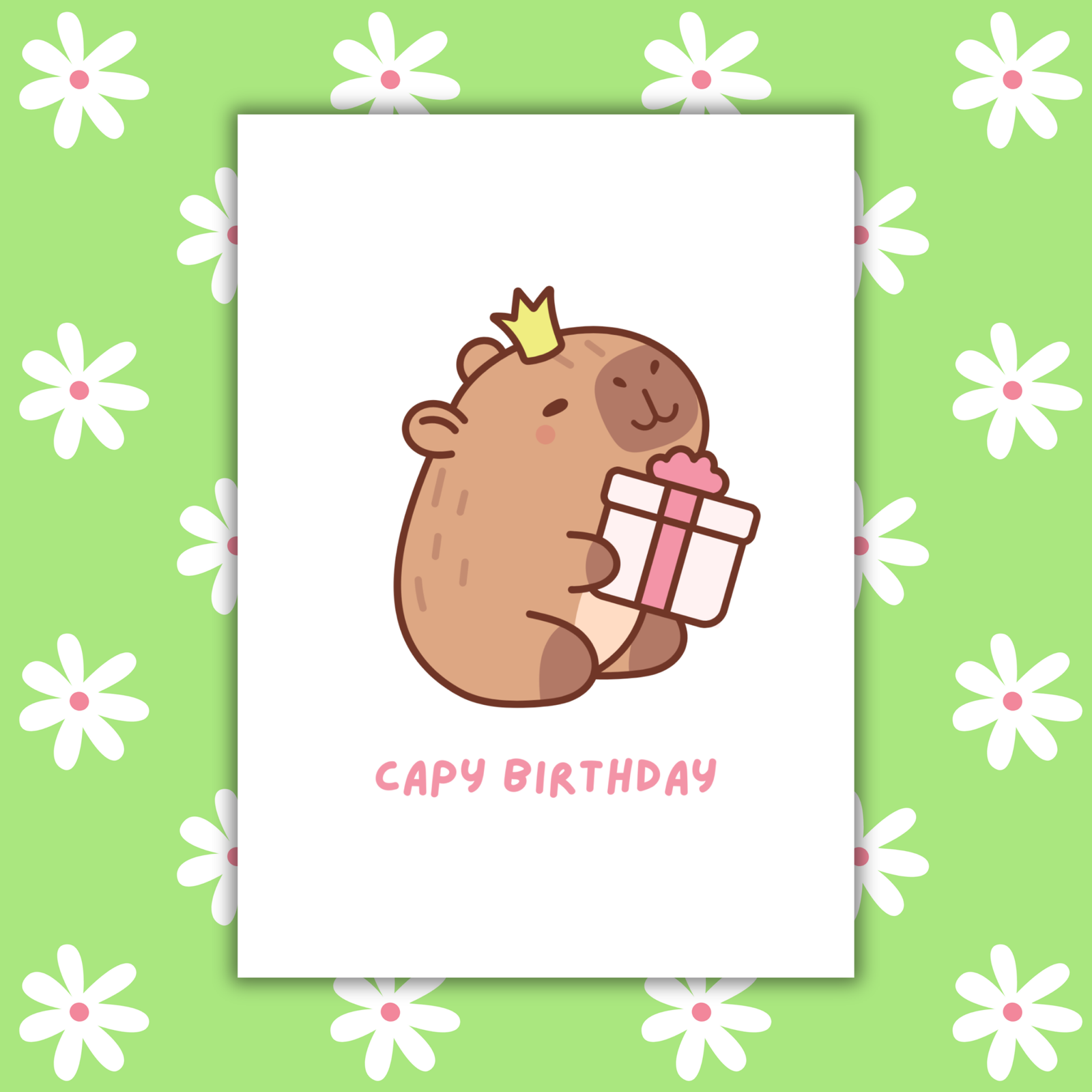 Capy Birthday Capybara Card