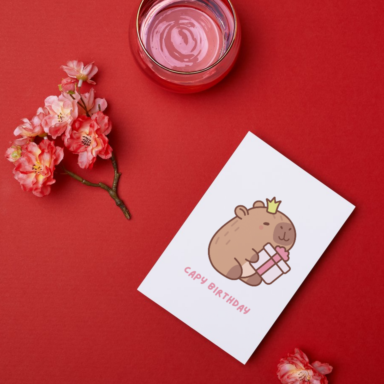 Capy Birthday Capybara Card - Image 2