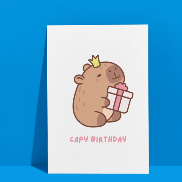 Capy Birthday Capybara Card