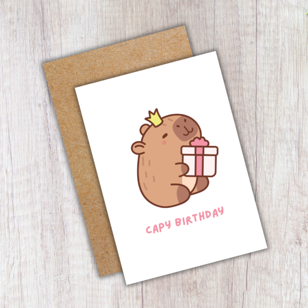 Capy Birthday Capybara Card