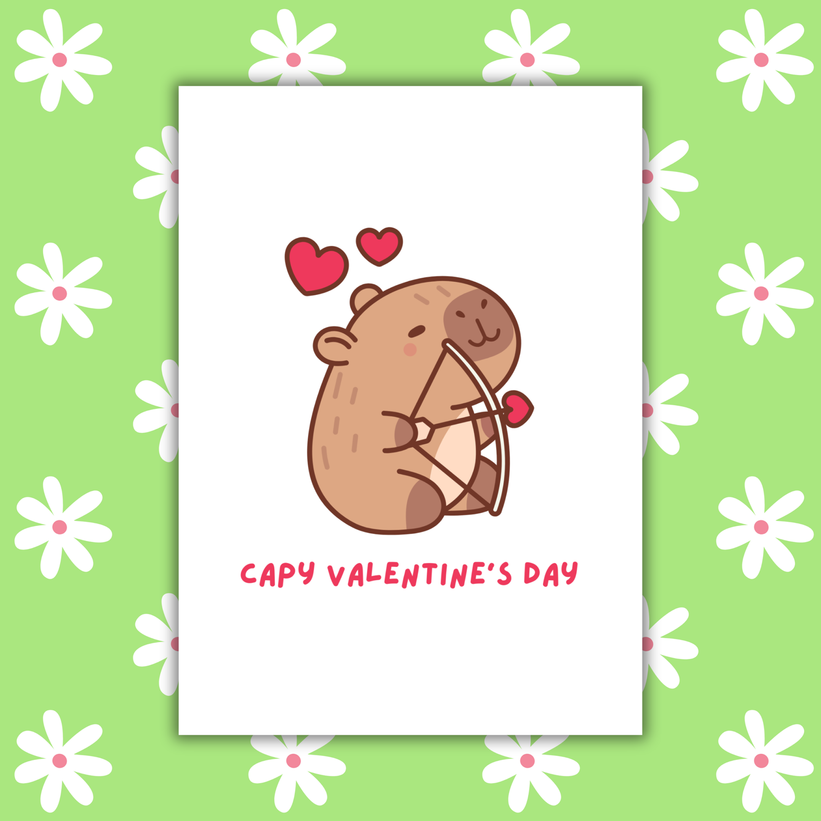 Capy Valentine's Day Card