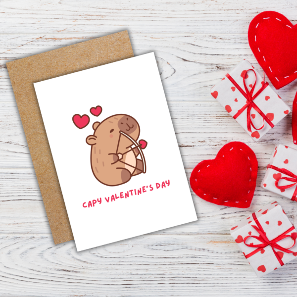 Capy Valentine's Day Card