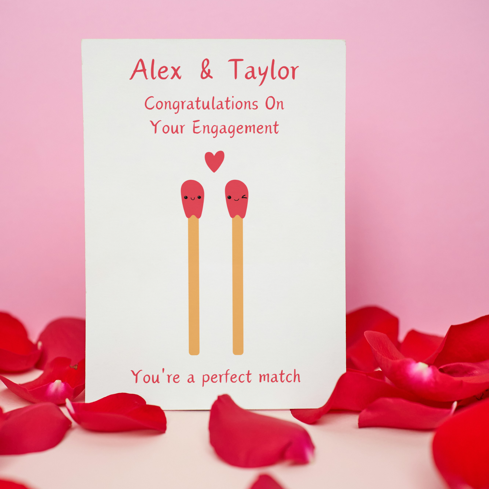 Personalised Perfect Match Engagement Card - Image 4