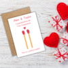 Match engagement card 3 Personalised Perfect Match Engagement Card