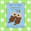 Otter Engagement card 1 Personalised Otterly Perfect Together Engagement Card