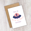 Out of This World Alien/Spaceship Birthday Card