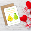 Pair engagement card 3 Personalised You're a Perfect Pear Engagement Card