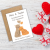 Purrfect Engagement Card 3 Personalised Purrfect Together Engagement Card