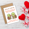 Turtle Engagement card 3 Personalised Turtle-y Perfect for Each Other Engagement Card