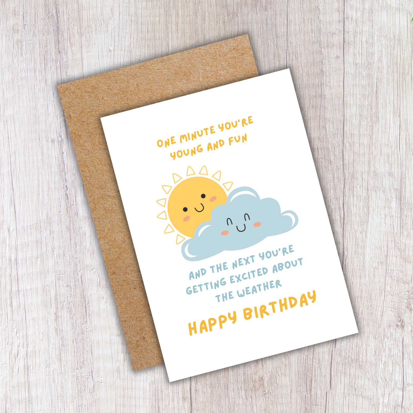 Excited About the Weather Birthday Card - Image 4