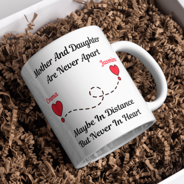 Personalised Mother & Daughter Never Apart Mug - Image 3