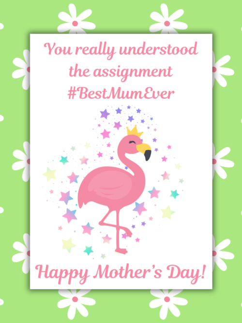 You Understood the Assignment Mother's Day Card