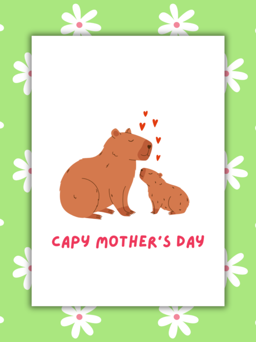 MD Capy 2 Card 1 Capy Mother's Day Card