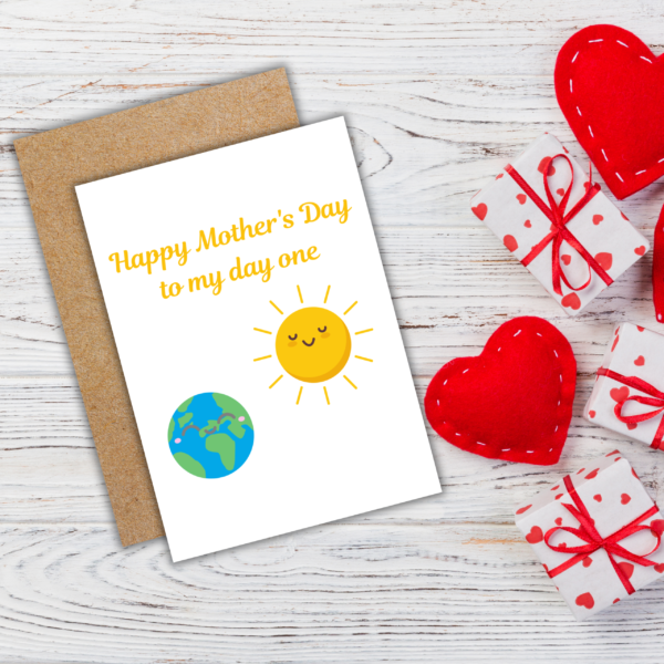 MD Day One card 3 Day One Mother's Day Card | Best Friend Mother's Day Card