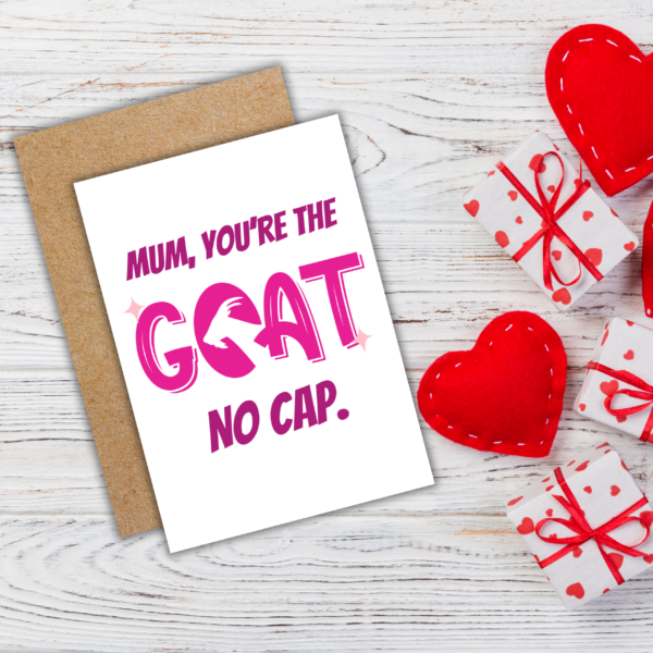 Mum You're the GOAT Funny Mother's Day Card